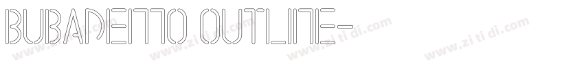 BubaDEMO Outline字体转换